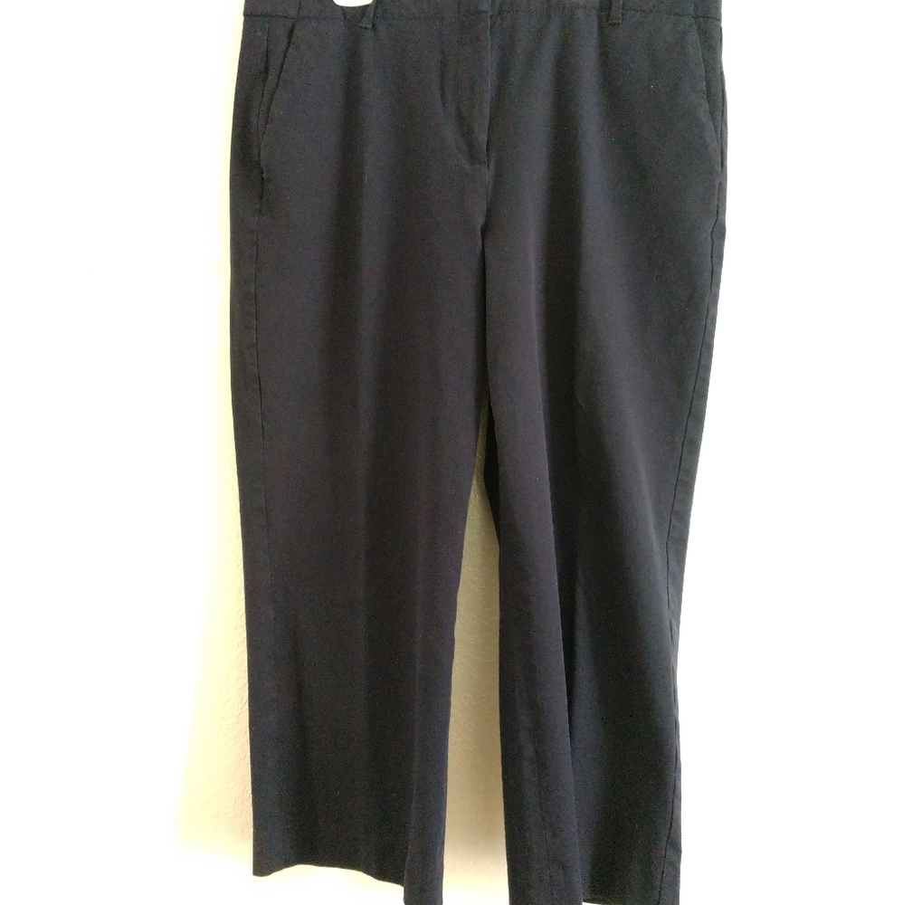 Talbots Trousers Chelsea Crop Blue Size 14